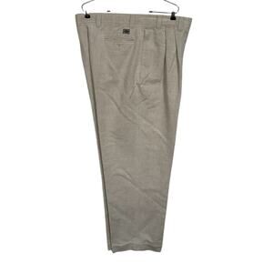 Dockers Linen Cotton Pleated 38x30 Mens Khaki Pants Career Corpcore Lake House